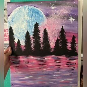 Painting of the Sky/Forest/Moon